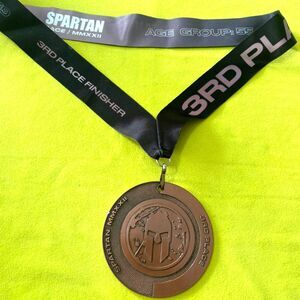 2022 Spartan 3rd Place Age Group – Choice of Sprint Super Beast or 55–59 Ribbon